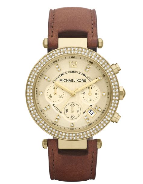 michael kors parker glitz mini gold tone crystal ladies watch|Michael Kors Parker Glitz Mini Gold Tone and Stainless Steel .